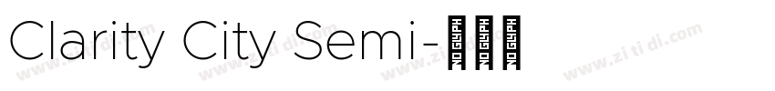 Clarity City Semi字体转换
